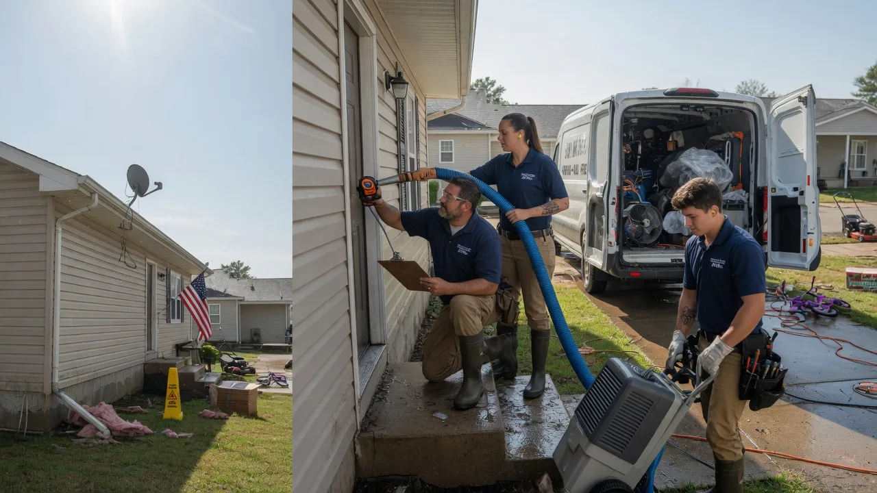 Ceiling Water Damage Restoration in Smithboro, IL near me